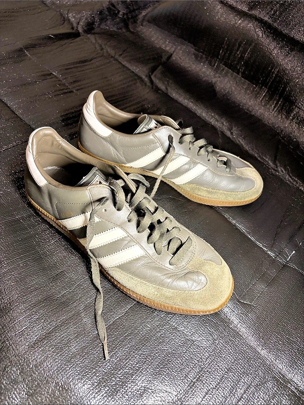 adidas Samba Green & White Sneakers US 10.5